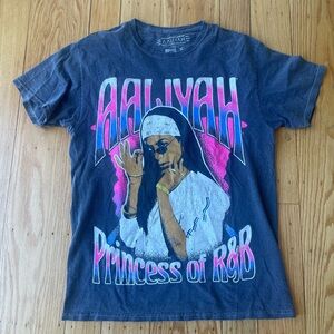 Charcoal Gray Aaliyah band T. Size Medium.